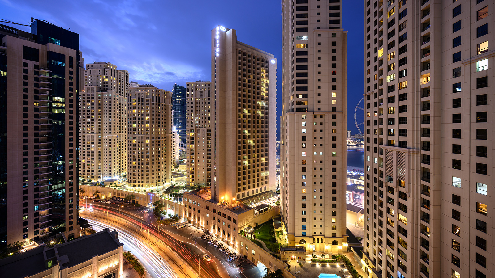 Image of a cityscape at night