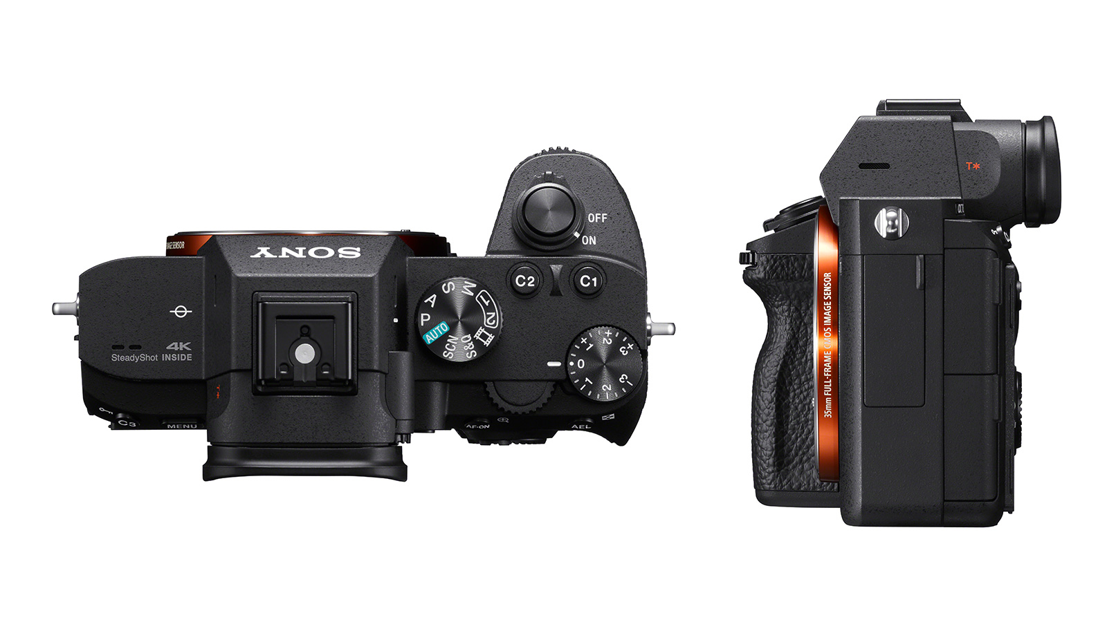 Sony's A7 III top and sideview