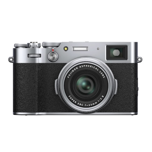 Fujifilm X100V Camera Silver, retro camera modern technology